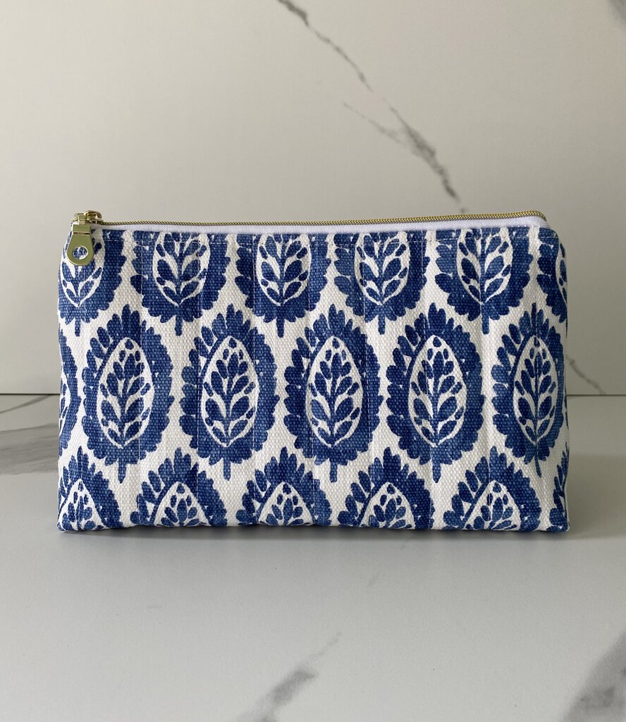 QUILTED COSMETIC CASE (MANY COLOR OPTIONS)